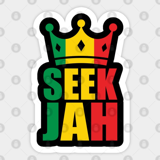 Seek Jah Sticker by defytees